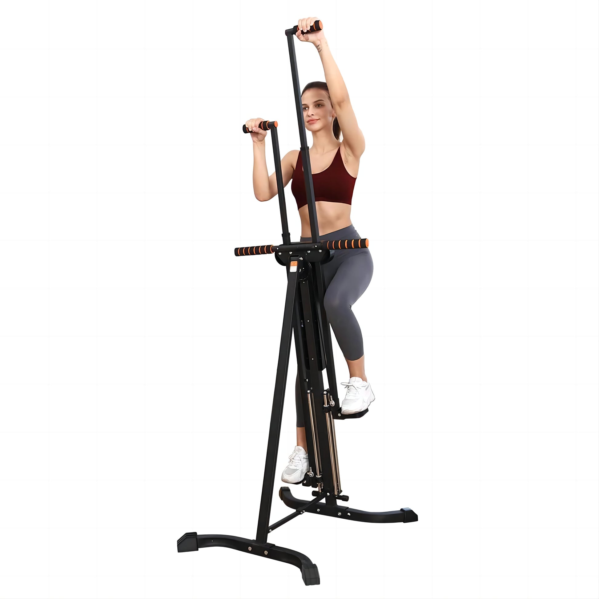 Vertical Climber Exercise Machine for Home Gym with LCD Display 5 Levels Adjustable